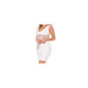 Robe blanche large décollectée Olivia 